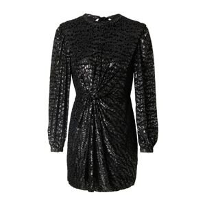 AllSaints Společenské šaty 'JEMIMA' černá / stříbrná