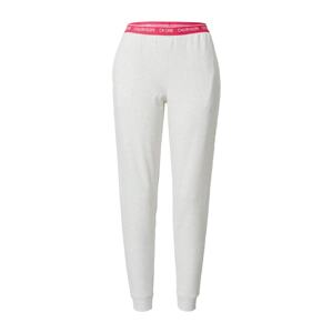 Calvin Klein Underwear Pyžamové kalhoty pink / bílá / bílý melír