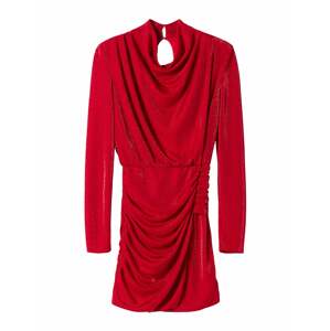 Bershka Koktejlové šaty červená