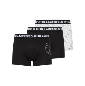 Karl Lagerfeld Boxerky 'Ikonik 2.0' černá / bílá
