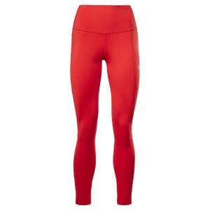 Reebok Sport Sportovní kalhoty 'Lux Perform' červená / bílá