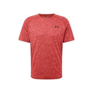 UNDER ARMOUR Funkční tričko červený melír / černá