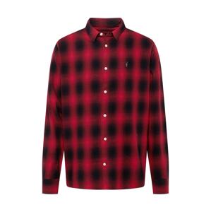 AllSaints Košile 'HOBOKEN' červená / černá