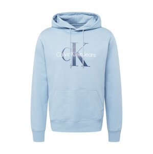 Calvin Klein Jeans Mikina  námořnická modř / světlemodrá / bílá