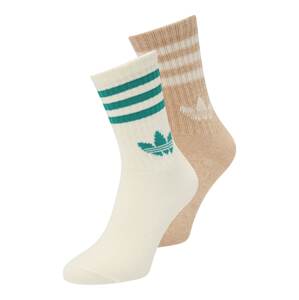 ADIDAS ORIGINALS Ponožky  béžová / zelená / bílá