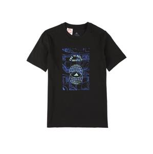 ADIDAS SPORTSWEAR Funkční tričko modrá / mátová / černá