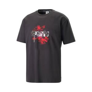 PUMA Funkční tričko 'FFXIV'  lilek / červená / černá / bílá
