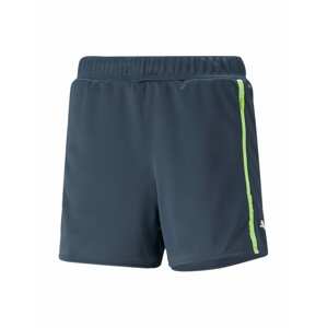 PUMA Sportovní kalhoty noční modrá / světle zelená