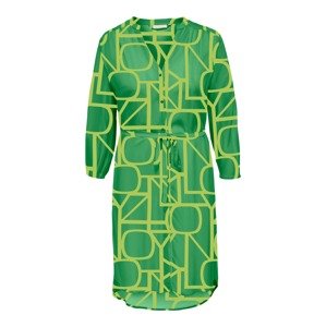 ONLY Carmakoma Košilové šaty  zelená / světle zelená