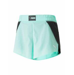 PUMA Sportovní kalhoty  pastelově zelená / černá / bílá
