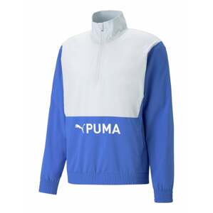 PUMA Sportovní bunda nebeská modř / bílá