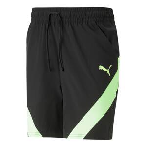 PUMA Sportovní kalhoty 'Fit 7'  světle zelená / černá