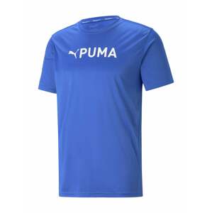 PUMA Funkční tričko azurová / bílá