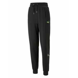 PUMA Sportovní kalhoty 'POWER MONARCH' zelená / fialová / černá / bílá