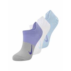NIKE Sportovní ponožky 'Everyday Plus'  světlemodrá / šedá / fialová / bílá