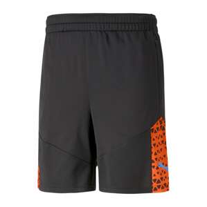 PUMA Sportovní kalhoty 'IndividualCUP'  azurová modrá / oranžová / černá