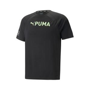 PUMA Funkční tričko světle zelená / černá
