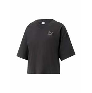 PUMA Funkční tričko 'DARE TO FEELIN' černá / bílá