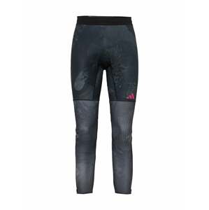 ADIDAS PERFORMANCE Sportovní kalhoty šedá / pink / černá