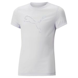 PUMA Funkční tričko 'NOVA SHINE' stříbrně šedá / pastelová fialová