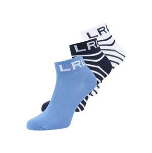 Lauren Ralph Lauren Ponožky noční modrá / světlemodrá / bílá