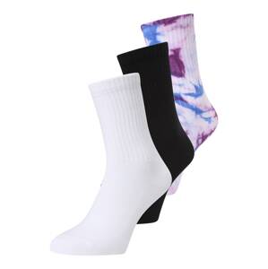 WEEKDAY Ponožky  modrá / purpurová / černá / bílá