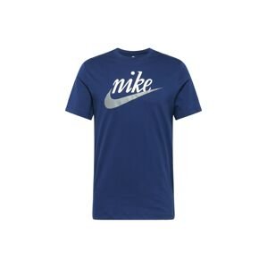 Nike Sportswear Tričko enciánová modrá / šedá / bílá