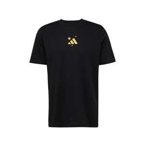 ADIDAS PERFORMANCE Funkční tričko zlatá / růžová / černá / bílá