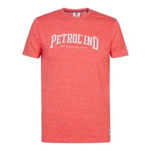 Petrol Industries Tričko červený melír / bílá