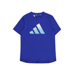 ADIDAS SPORTSWEAR Funkční tričko tyrkysová / tmavě modrá / bílá
