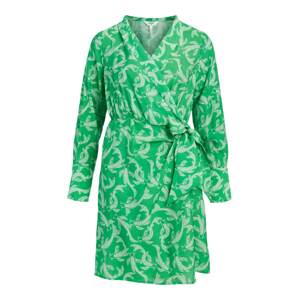 OBJECT Šaty  zelená / bílá