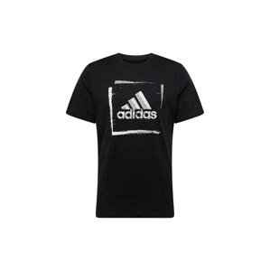 ADIDAS SPORTSWEAR Funkční tričko  světle šedá / černá / bílá