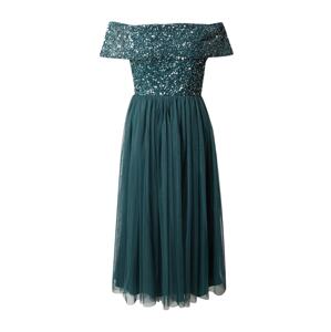 Maya Deluxe Koktejlové šaty 'BARDOT' smaragdová