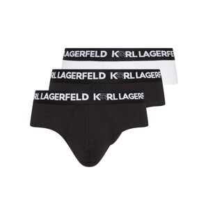 Karl Lagerfeld Slipy 'Ikonik 2.0' černá / bílá