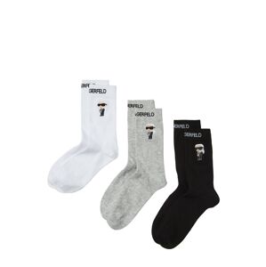 Karl Lagerfeld Ponožky  béžová / šedý melír / černá / bílá