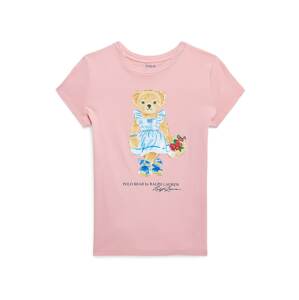 Polo Ralph Lauren Tričko 'BEAR' písková / modrá / světlemodrá / růžová