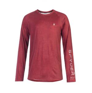 Spyder Funkční tričko  červený melír / bílá