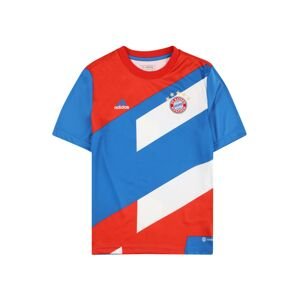 ADIDAS PERFORMANCE Funkční tričko ' FC Bayern München Pre-Match'  azurová / zlatá / ohnivá červená / bílá