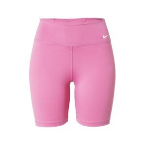 NIKE Sportovní kalhoty světle růžová / bílá