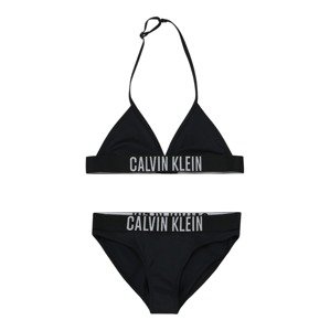 Calvin Klein Swimwear Bikiny světle šedá / černá