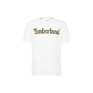 TIMBERLAND Tričko khaki / olivová / bílá