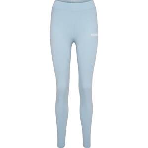 Hummel Funkční kalhoty pastelová modrá / bílá
