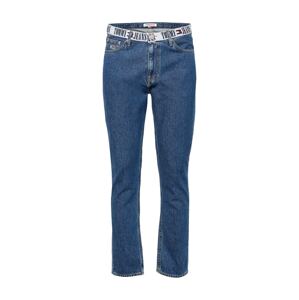 Tommy Jeans Džíny modrá džínovina / karmínově červené / bílá