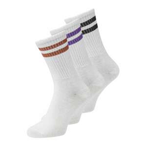 JJXX Ponožky  tmavě fialová / humrová / černá / bílá