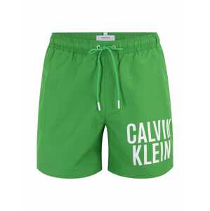 Calvin Klein Underwear Plavecké šortky  světle zelená / bílá