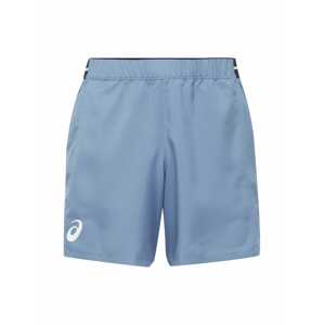 ASICS Sportovní kalhoty chladná modrá / bílá