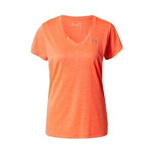 UNDER ARMOUR Funkční tričko 'Twist'  oranžová / bílá