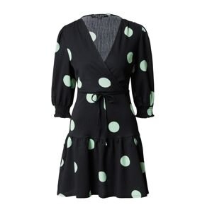 Dorothy Perkins Šaty pastelově zelená / černá