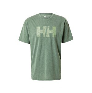 HELLY HANSEN Funkční tričko 'SKOG'  smaragdová / světle zelená
