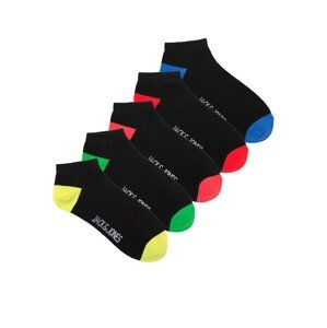 JACK & JONES Ponožky  modrá / žlutá / červená / černá